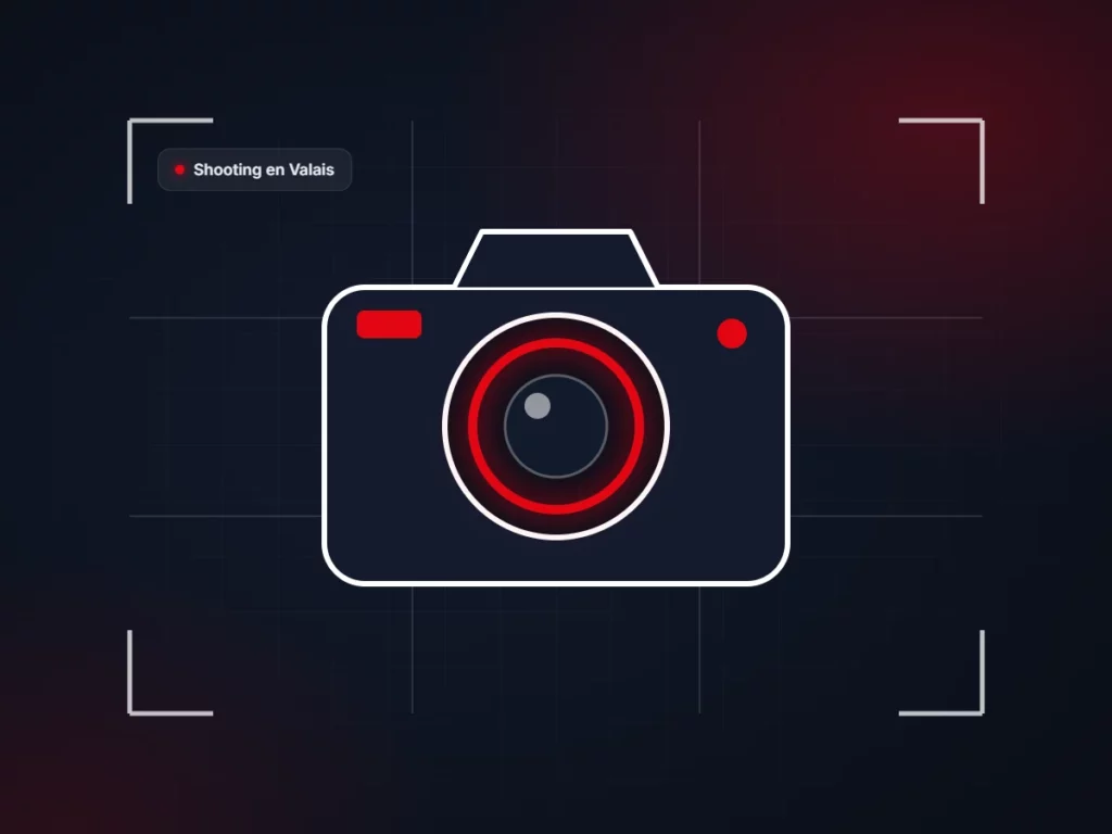 Illustration d’un appareil photo pour un shooting professionnel en Valais